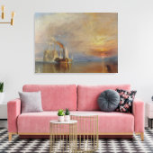 The Fighting Temeraire (door J.M.W. Turner) Canvas Afdruk (Insitu (Woonkamer))