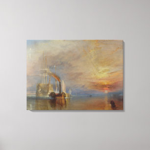 The Fighting Temeraire (door J.M.W. Turner) Canvas Afdruk