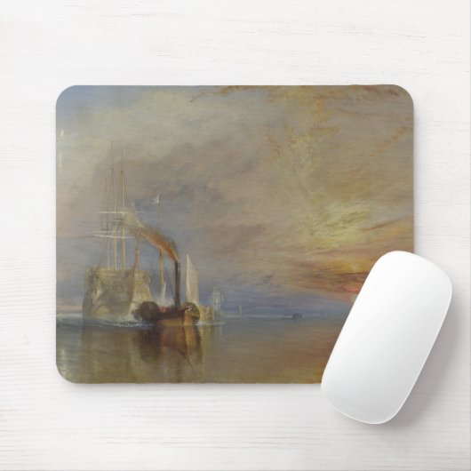 The Fighting Temeraire (door J.M.W. Turner) Muismat (Met muis)