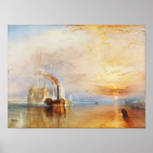 The Fighting Temeraire, door kunstenaar Turner, J. Poster (Voorkant)