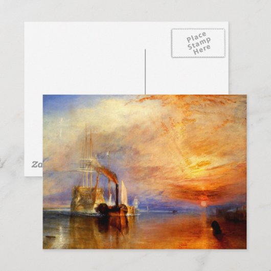 The Fighting Temeraire, J. M. W. Turner Briefkaart (Voorkant / Achterkant)