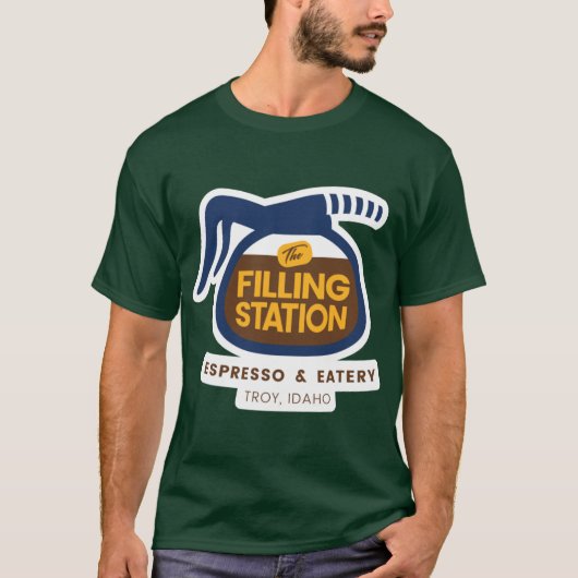 The Filling Station Espresso Eatery in Troy Idaho T-shirt (Voorkant)