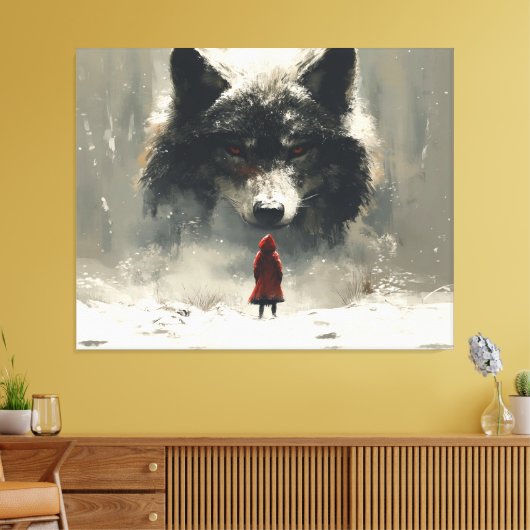 The final batch of little redhood canvas afdruk (Insitu (Woonkamer))