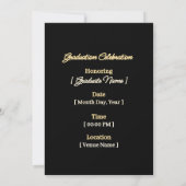 The Final Chapter Elegant Graduation Party Custom Kaart (Achterkant)