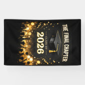 The Final Chapter Elegant Graduation Party Spandoek (Horizontaal)