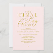 “The Final Friday Before” Klasse diner voorafgaand Kaart (Voorkant)