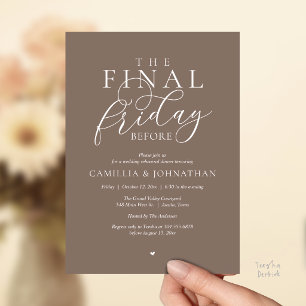 “The Final Friday Before” Romantisch Oefendiner Kaart