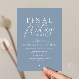 “The Final Friday Before” Romantisch Oefendiner Kaart