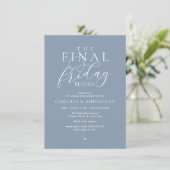 “The Final Friday Before” Romantisch Oefendiner Kaart (Staand voorkant)