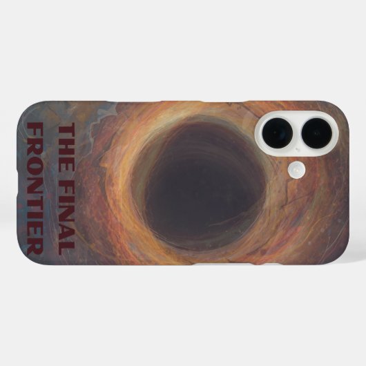 The final frontier Black Hole Case-Mate iPhone Case (Achterkant (horizontaal))