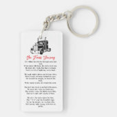 The Final Journey | Trucker Memorial Keychain (achterkant)