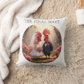 The Final Roost – Cute Rooster Wedding Bachelorett Kussen (Deken)