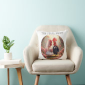 The Final Roost – Cute Rooster Wedding Bachelorett Kussen (Stoel)