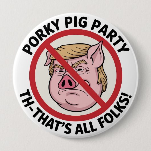 The Final Snort: Ending the Political Monopoly Ronde Button 4,0 Cm (Voorkant)