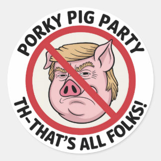 The Final Snort: Ending the Political Monopoly Ronde Sticker