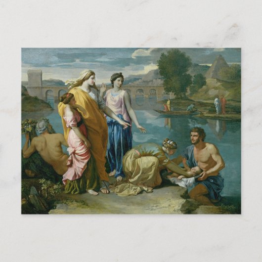 The Finding of Moses, 1638 Briefkaart (Voorkant)