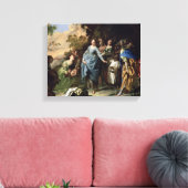 The Finding of Moses, c.1650-56 (olie op canvas) Canvas Afdruk (Insitu (Woonkamer))