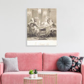 The Fine Supper, 1781, gegraveerd door I.S. Helman Canvas Afdruk (Insitu (Woonkamer))