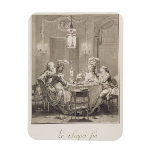 The Fine Supper, 1781, gegraveerd door I.S. Helman Magneet