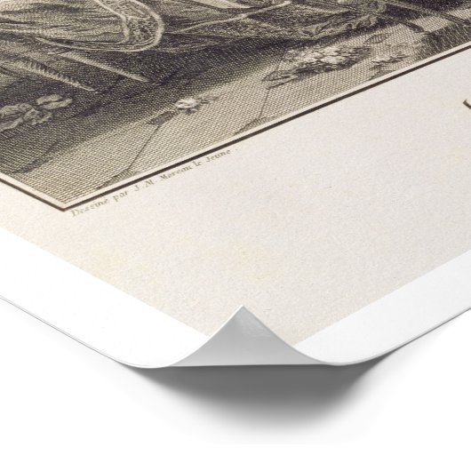 The Fine Supper, 1781, gegraveerd door I.S. Helman Poster (Hoek)