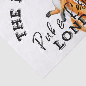 The Finicky Fox - British Pub Sign Tissuepapier (Detail)