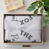 The Finicky Fox - British Pub Sign Tissuepapier (Geschenk)