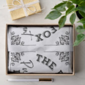 The Finicky Fox - British Pub Sign Tissuepapier (Geschenk)