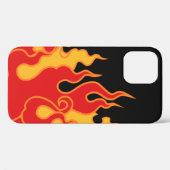 The fire. Flame tongues on a black background. Vin Case-Mate iPhone Case (Achterkant (horizontaal))