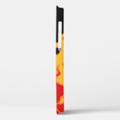The fire. Flame tongues on a black background. Vin Case-Mate iPhone Case (Achterkant / Links)