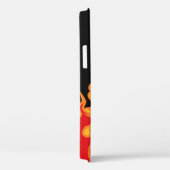 The fire. Flame tongues on a black background. Vin Case-Mate iPhone Case (Achterkant / Rechts)