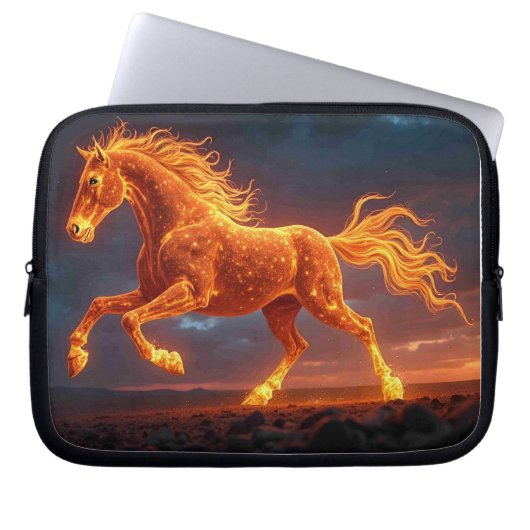 The Fire Horse Laptop Sleeve (Voorkant)