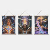 The Fire of Fresh Vision Wood Tapestry Hangend Wandkleed (Driedubbel)