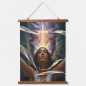 The Fire of Fresh Vision Wood Tapestry Hangend Wandkleed (Voorkant 2)