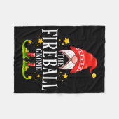 The Fireball Gnome Christmas Matching  Fleece Deken (Voorkant (Horizontaal))