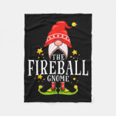 The Fireball Gnome Christmas Matching Fleece Deken (Voorkant)