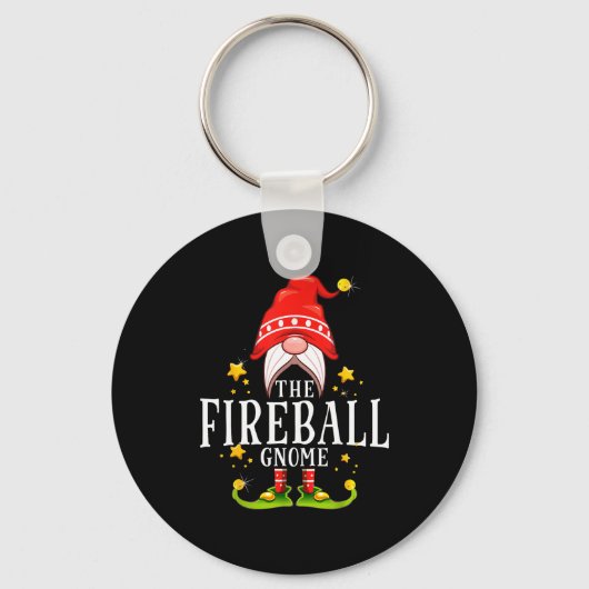 The Fireball Gnome Christmas Matching  Sleutelhanger (Voorkant)
