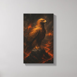 The Fireborn Eagle: Rise Through Chaos Canvas Afdruk