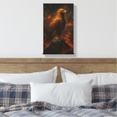 The Fireborn Eagle: Rise Through Chaos Canvas Afdruk (Insitu (Slaapkamer))