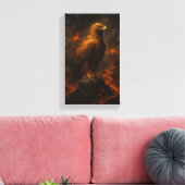 The Fireborn Eagle: Rise Through Chaos Canvas Afdruk (Insitu (Woonkamer))