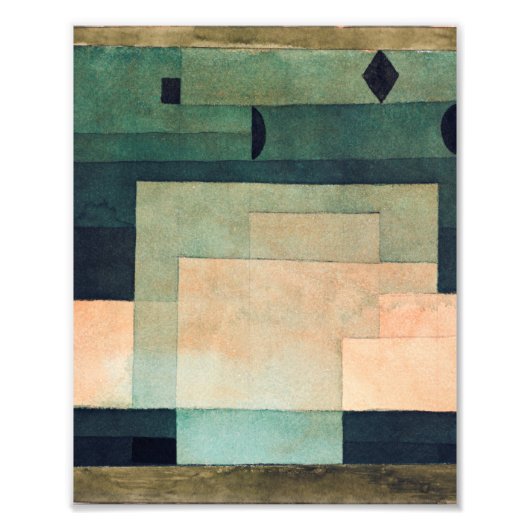 The Firmament Above the Temple (1922) by Paul klee Foto Afdruk (Voorkant)