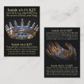 The First and Last LORD King of Israel KJV Card Visitekaartje (Voorkant / Achterkant)