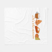 The First Day Of Fall Hello Fall Fleece Deken (Voorkant (Horizontaal))