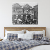 The first Phoenix Park Races, 1903 Canvas Afdruk (Insitu (Slaapkamer))