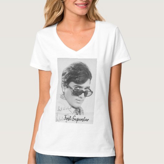 The First Superstar Anand Forever King of Romance T-shirt (Voorkant)