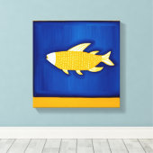 The Fish Canvas Afdruk (Insitu (Houten vloer))