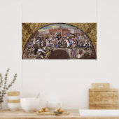 The Fish Market at Les Halles, c.1660 Poster (Keuken)