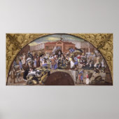 The Fish Market at Les Halles, c.1660 Poster (Voorkant)