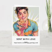 The Fisher from Sacag Fine Art Greetings Card Kaart (Achterkant)