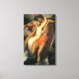 The Fisherman and the Syren (door Frederic Leighto Canvas Afdruk