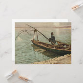 The Fisherman (door Max Kurzweil) Kaart (Voorkant / Achterkant in situ)